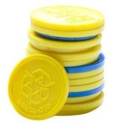 Environmentally Friendly Eco Token 1.37" (35mm) - Min Qty 1,000 main image